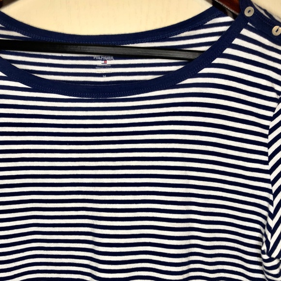 Tommy Hilfiger 3/4 Sleeve Striped Top - Medium - Picture 2 of 11